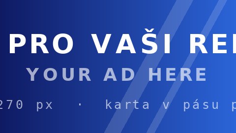 Ukázkový banner — 480 × 270 px  ·  karta v pásu pořadů